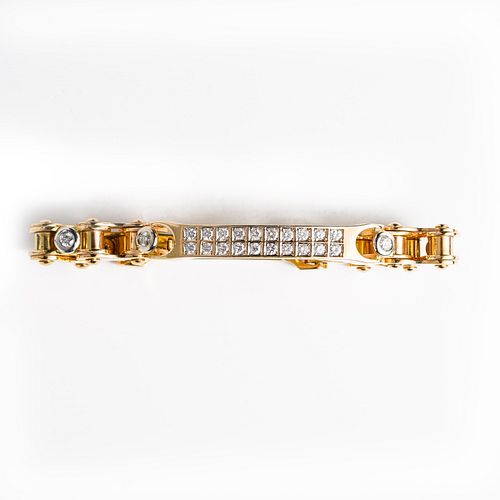 A  Diamond Gear Bracelet 