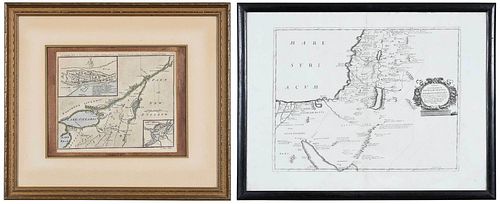 Gibson and de la Rue - Two Framed Maps