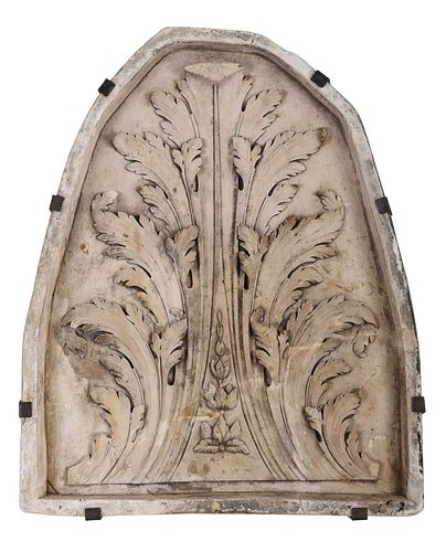 Large Leaf Decorated Molded Architectural Panel