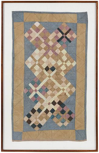 Amish Four Patch Crib Quilt