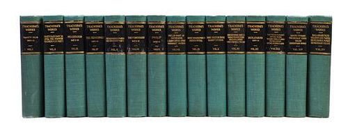 (COLLECTED WORKS) THACKERAY, WILLIAM MAKEPEACE. [The Works.] Chicago and NY, n.d. 15 vols. Limited ed.