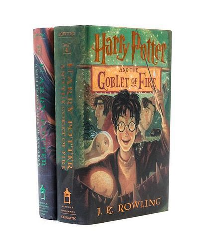 ROWLING, J.K. A group of two first US editions, second printings. Harry Potter and the Prisoner of Azkaban, and The Goblet of Fi