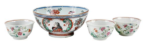 Dutch Decorated Porcelain Bowl, Amsterdams Bont