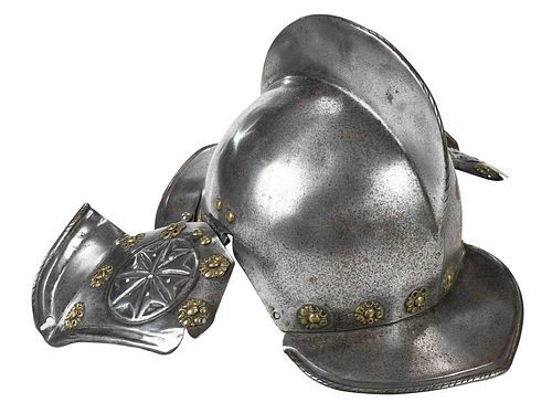 Burgonet Open Metal Helmet, Probably German