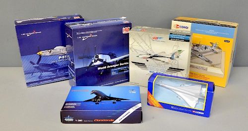 Hobby Master Air Power Series models of planes  x 6, 16 Corgi and other makers boxed sets, (22 in to