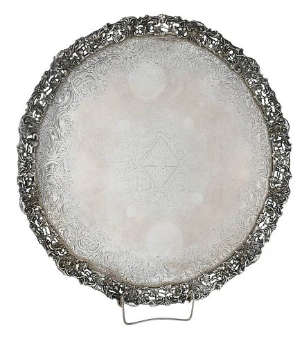 George II English Silver Footed Salver