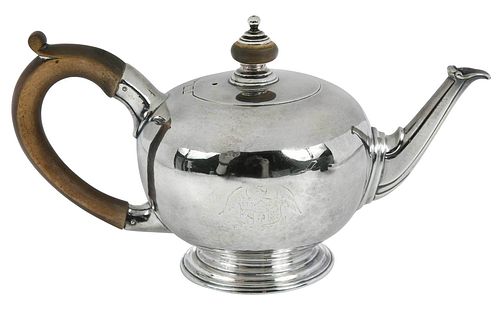 George II English Silver Teapot