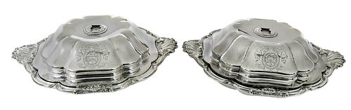 Pair of William IV English Silver Entrees, Paul Storr