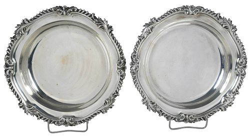 Pair of Victorian Silver Serving Dishes, Hunt & Roskell
