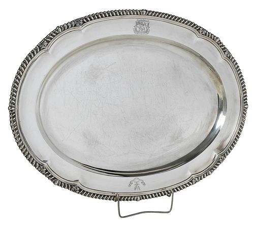 William IV English Silver Platter
