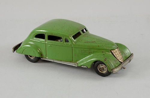 Tippco, Germany, tinplate, mid 1930's, DKW sports car with unique clockwork operation activated by c