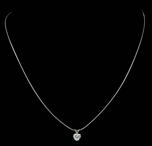 Platinum 14kt. Diamond Necklace 