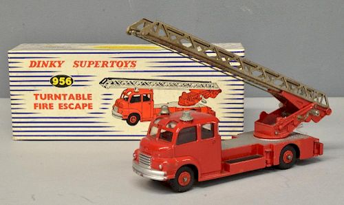 Dinky Supertoys 956, Turntable Fire Escape, in original box,