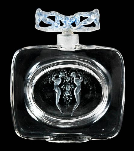 Rene Lalique "Deux Figurines Bouchon Figurines" Perfume