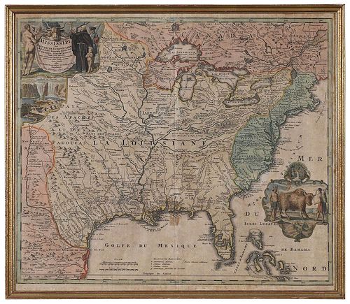 Homann - Map of North America, Louisiana Province