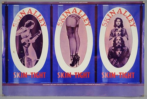 Four LP promo posters 1972-75, including Skin Alley, Chris Farlowe, Sutherland Brothers (on Island R