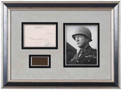Signed General George Patton Letter