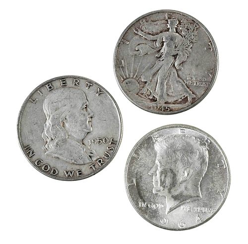 Over $135 Face Value Silver Half Dollars 