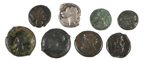 Eight Ancient Syracusian Coins 