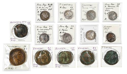 14 Roman Coins 