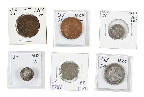 Group of Obsolete Denomination Coins 