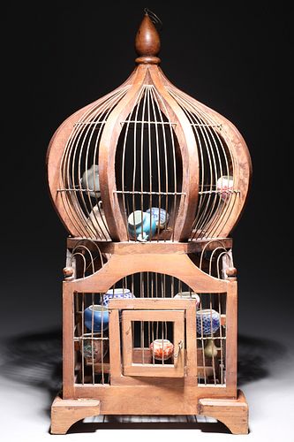 Antique Bird Cage Sculpture