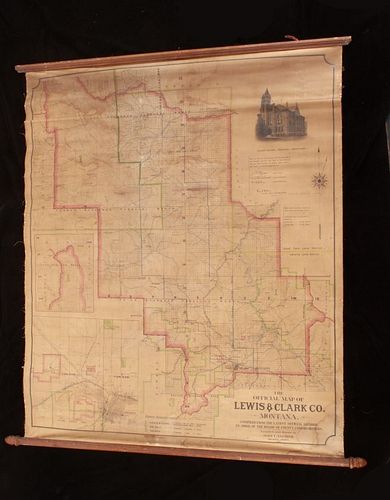 The Official Map of Lewis & Clark County - Montana