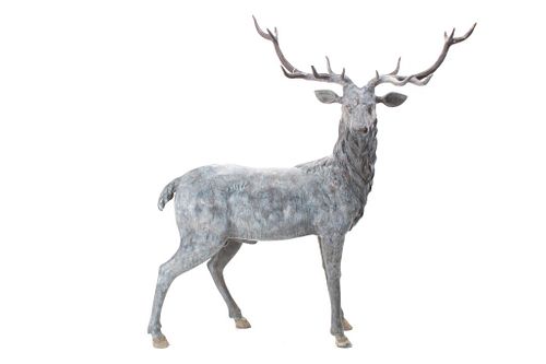 OUSTANDING Life Size Montana Elk Bronze Sculpture