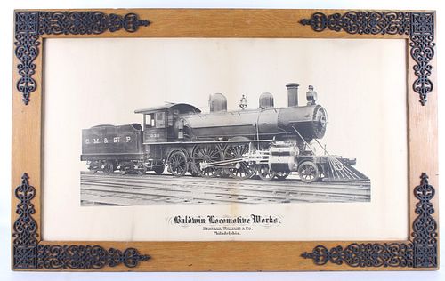 Original Baldwin Locomotive Works Advertisement