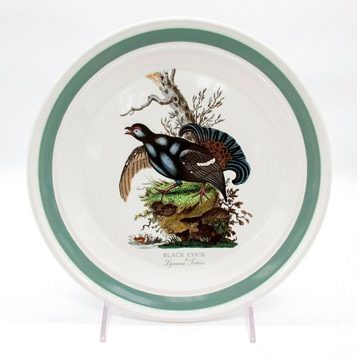 Portmeirion China Dinner Plate, Birds of Britain Black Cock