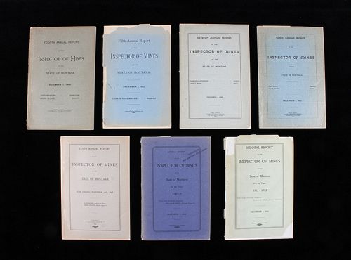 Annual Reports Inspector of Mines Montana c1892