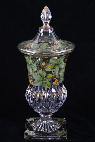 Exquisite Antique Art Nouveau Apothecary Jar 1930s
