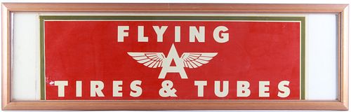 Original Flying A Tires Tubes Advertisement Decal