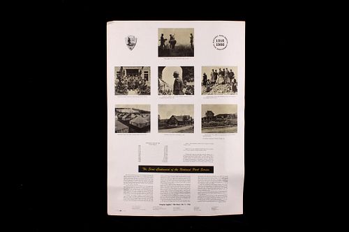 Yellowstone National Park 50th Anniversary Poster