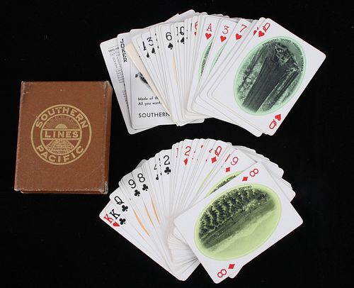 1943 Southern Pacific Railroad Playing Cards