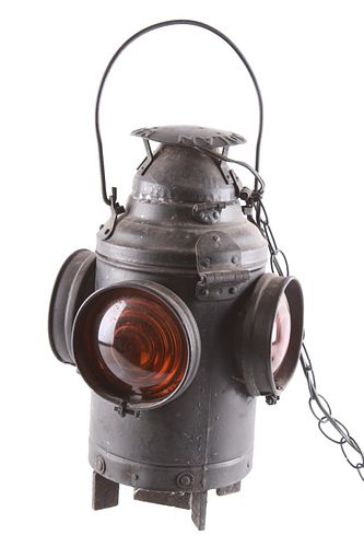 Handlan Railroad Rare Caboose Lantern c. 1930-40's