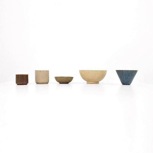 Arne Bang Vessels, Collection of 5