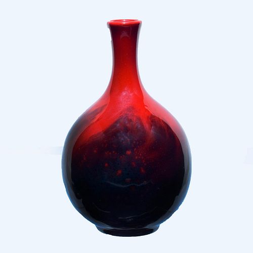 Royal Doulton Flambe Veined Bud Vase 1606