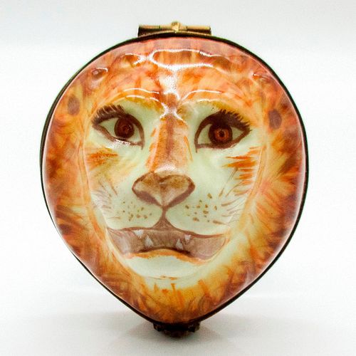 Lion Head - Limoges Trinket Box
