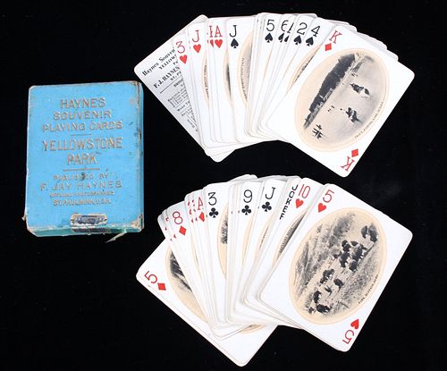 1894 Haynes Yellowstone Park Playing Cards