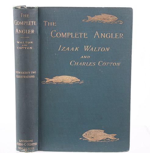 1896 1st Ed. The Complete Angler by Izaak Walton