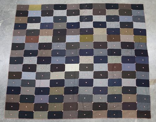 C. 1970's Large Patchwork  Quilt