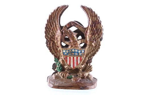 E Pluribus Unum American Eagle & Crest Bookends