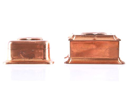 Butte Montana Souvenir Copper Trinket Boxes
