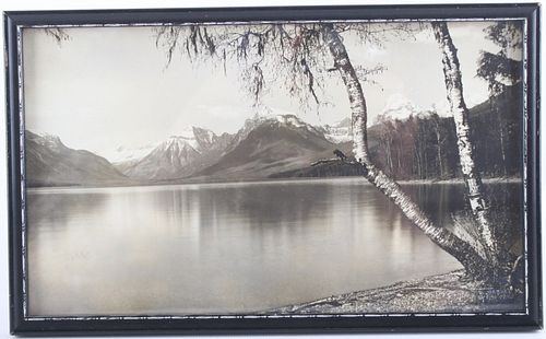 R. E. Marble Lake McDonald Glacier Park Photograph