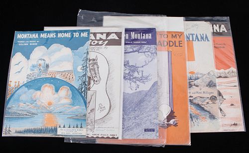 1920-60 Montana Songs Sheet Music