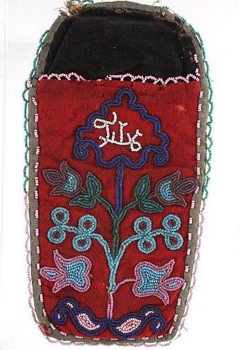 C.1880 Santee Sioux Toy Beaded Cradle Board