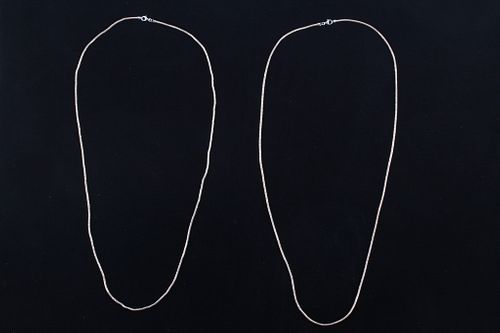 C.1980's Sterling Silver Gold Tone Snake Chains