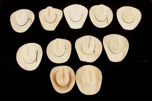 C. 1970 Straw Western Cowboy Hat Collection
