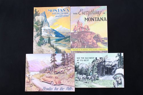 Montana State Highway 1930s-40s Travel Ephemera